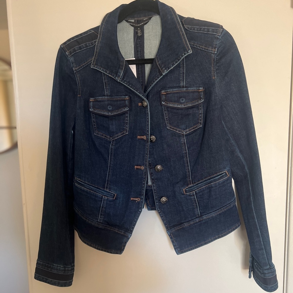WHITE HOUSE BLACK MARKET DENIM JACKET SIZE 6